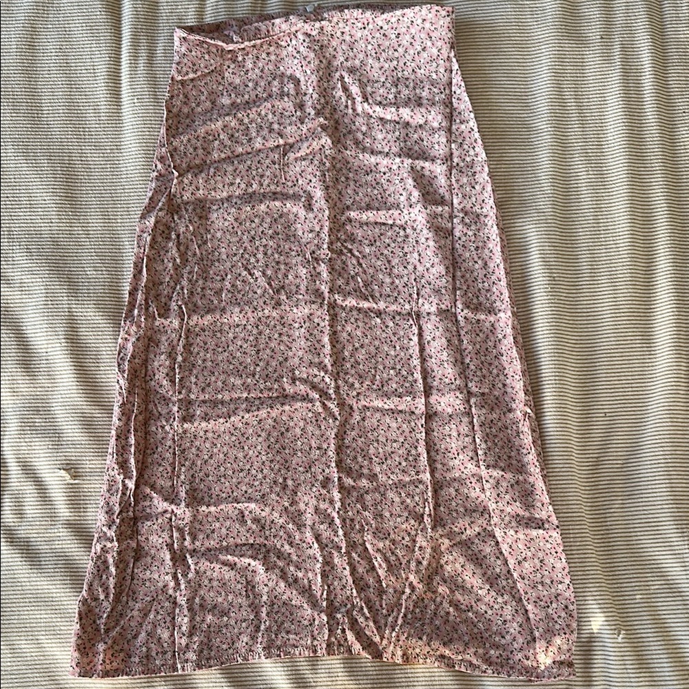 Brandy Melville Pink A-Line Maxi Skirt Casual